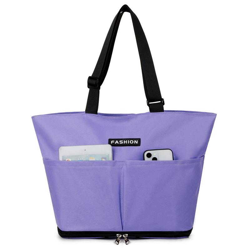 New Large-capacity Universal Wheel Bag Supermarket Shopping Portable Waterproof Handbag Foldable Luggage Trolley Bag Tugboat Bag Storage Bag