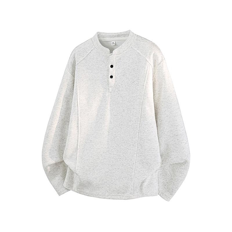Vintage Locker Geschnitten Langarm Unisex Sweatshirt Einfach Vielseitig