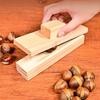 Classical Wooden Nut Cracker Tool Manual Chestnut Peeler Opener with Ergonomic Handle For Quick Chestnut Shell Removal