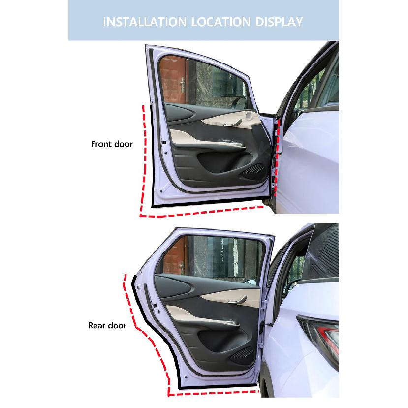 Sound Insulation Dustproof Sealing Strips For BYD Dolphin Rubber Hood Trunk Car Door A B Pillar Wear - Resistant Sealing Cotton Heat Shields 2
