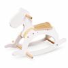 Rocking Horse - White Rocking Horse - Solid Wood - Eco-friendly Paint - 70 X 20 X 47 Cm