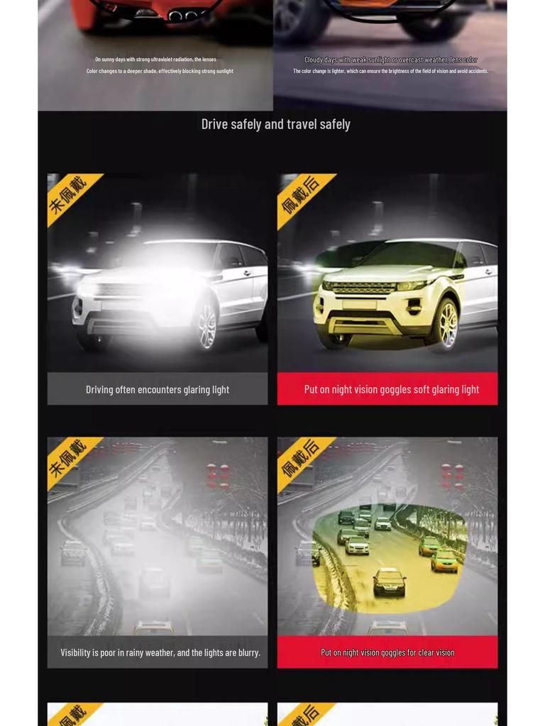 Men's Polarized Day & Night Sunglasses: Anti-UV HD for Driving & Fishing