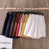 Pantaloncini in Cotone e Lino da Donna, Estivi Taglie Forti Casual Sottili a Gamba Larga