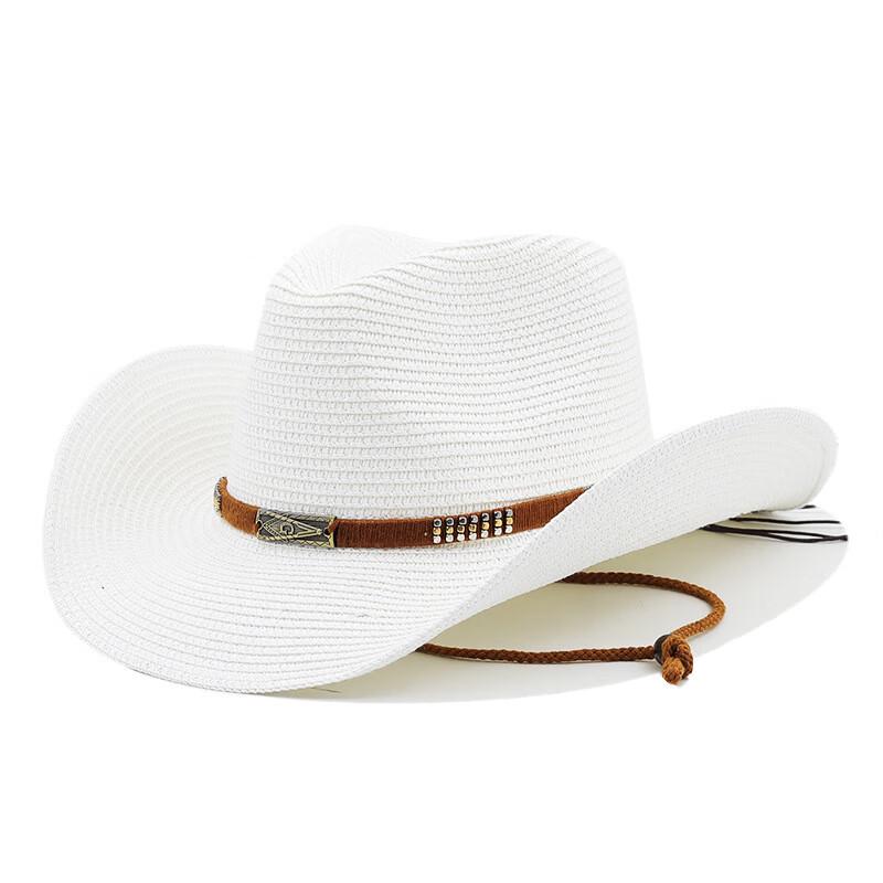 Unisex Western Style Denim Straw Sun Hat