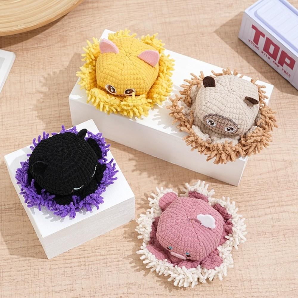 Cartoon Dog Plush Chew Toys Bite Resistant Teeth Cleaning Toy Cute Pet Plush Toy  for Cats and Dogs