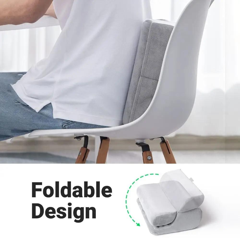 Universal 2-in-1 Tablet Pillow Holder Foldable Multi-angle Adjustment Tablet Stand Soft with Pocket Reading Pillow Stand