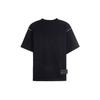 WE11DONE Classic Laser Reflective Letter Logo Unisex Printed Round Neck Short Sleeve T-Shirt Unisex T-Shirt Black WD-TP5-19-940-BK