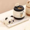 Niedlicher Panda Zahnstocherhalter Behälter Automatischer Zahnstocherspender Drucktyp Zahnstocherbox für Zuhause Bar Party