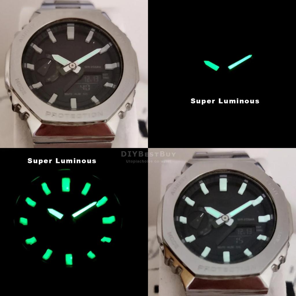 GA2100 GA2110 Leuchtendes Zifferblatt DIY Halterung Zifferblatt Uhr Skalenring Geeignet für G-shock Uhrenmodifikation Zubehör