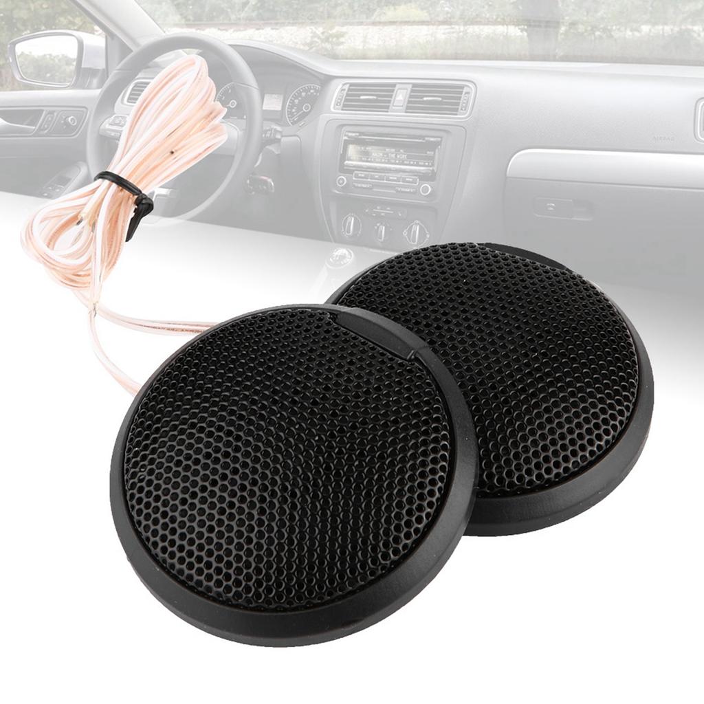 Black 80W Mini Car Speaker Audio Round Stickable Loudspeaker Automobile Speaker with Glue