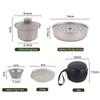 ZHOUYUEHENGSHENG Pure Titanium Camping Tea Set