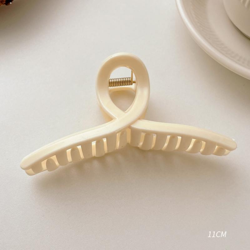 2 ΤΕΜ Premium Σετ Κεφαλών Νέο Γυναικείο Κλιπ Κλιπ Νύχι Μόδας Καφέ Μαύρο Ακρυλικό Μεγάλες Φουρκέτες Claw For Lady Clip Barrette Αξεσουάρ μαλλιών