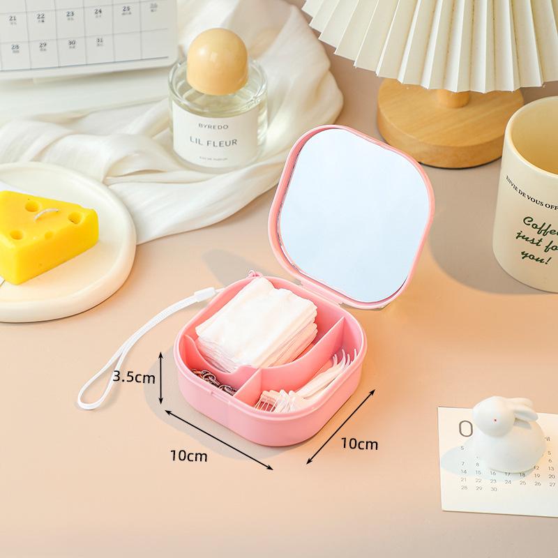 Tragbare Make-up-Pad Aufbewahrungsbox