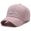 Peachy Alphabet Embroidery Baseball Cap Peaked Caps Breathable Solid Gift Color