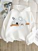 Felpa con Cappuccio per Bambini Stampa Koala Addormentato su Ramo Cartone Animato Felpa Larga Oversize Pullover Quotidiano per Ragazzi e Ragazze