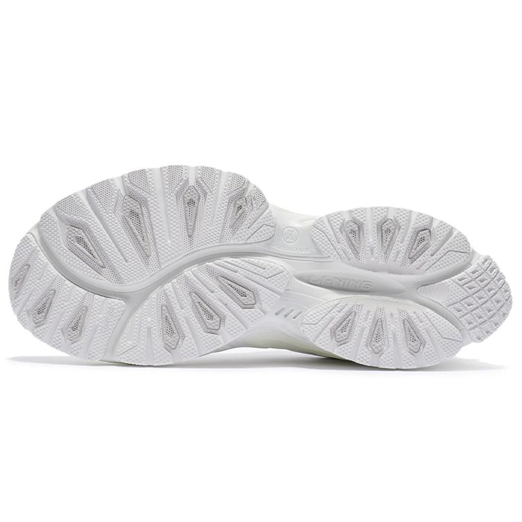 Li Ning Cat Paw X-Claw Ace Fabric Synthetic Leather Reflective Rebound Low-Top Running Shoes Women sneaker White ARYR018-1