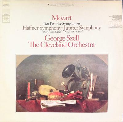 LP Record GEORGE SZELL & THE CLEVELAND ORCHES - Two Favorite Symphonies MS6969 Columbia Master 1967 USA & Cana Classical Used