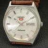 VINTAGE SEIKO 5 AUTOMATIC 6309A JAPAN MENS SILVER COLOR DIAL WATCH a701411-5 R206b-a701411
