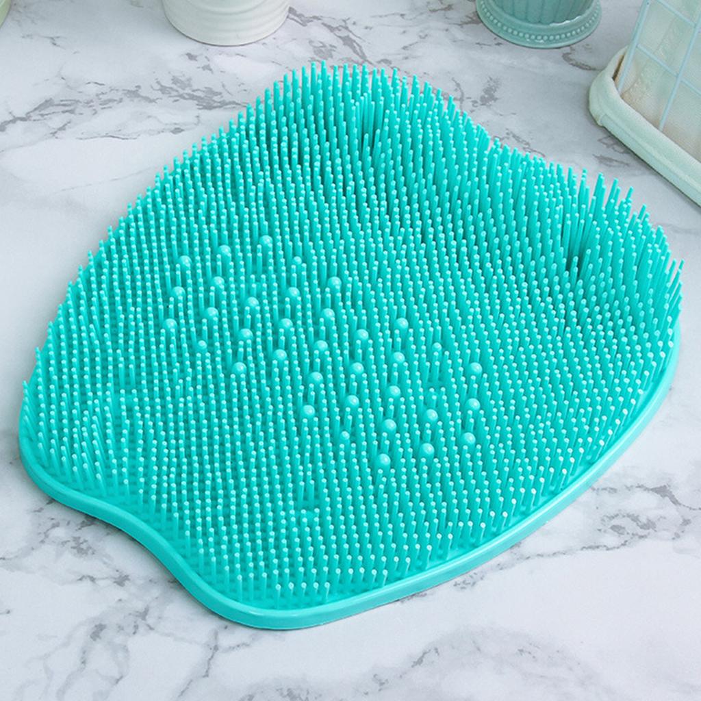 Shower Foot Scrubber Cleaner with Suction Cup Non-slip PVC Foot Massage Scrubber Multifunctional Massage Mat Portable Shower Mat