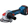 Meuleuse angulaire sans fil BOSCH PROFESSIONAL - GWX 18V-8 - 18V - 125mm - Avec 2 batteries GBA 4,0Ah + GAL 1840 L X-LOCK