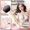 2-i-1 Kulpvibrator Sminkborste Elektrisk Dildo G-punkts Klitorisborste Vibration För Kvinnor Mjuk Bärbar Uppladdningsbar Sexleksaker