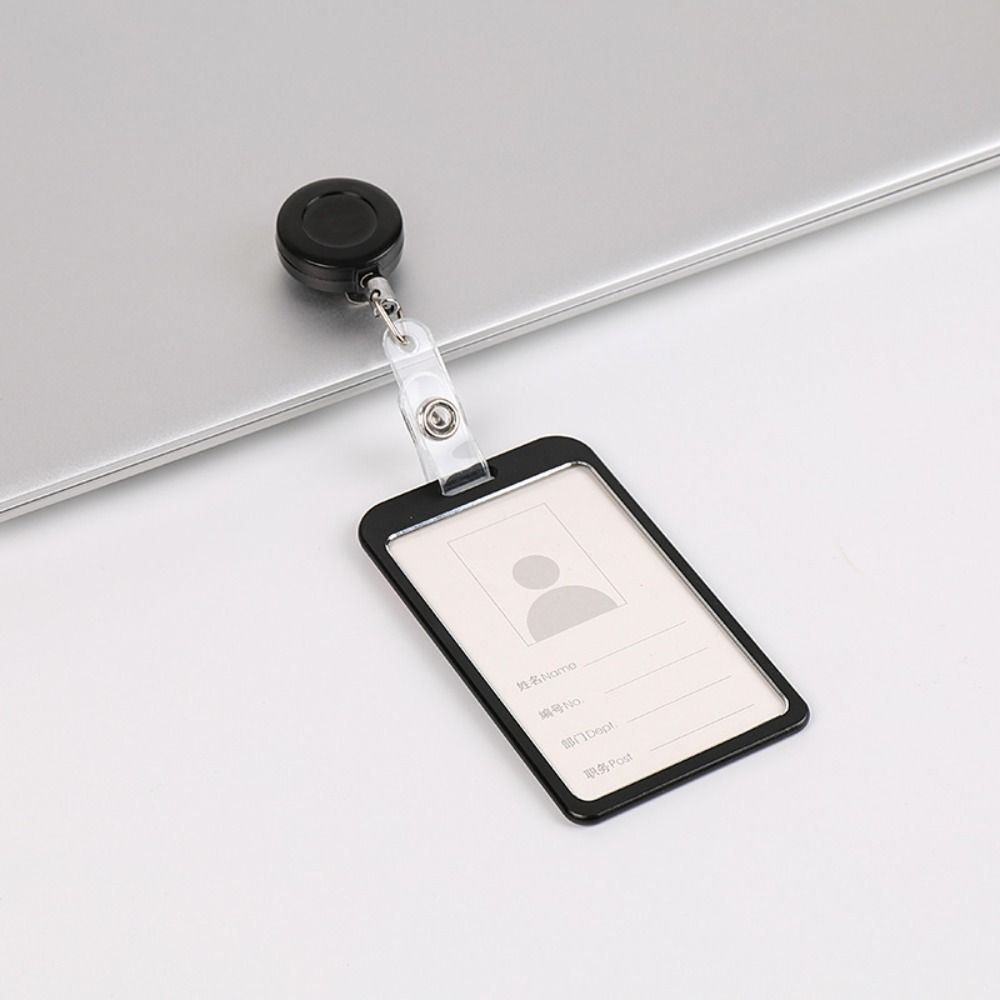 

Supplies ID Card Clips Business Card Aluminum Alloy Card Cover Horizontal Card Protector Simple Card Case Vertical Card Cover