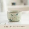 Ru Kiln Ceramic Teapot Hand Grab Pot Kungfu Tea Set Small Teapot with Hydrangea Cup Home Use Fast Brewing