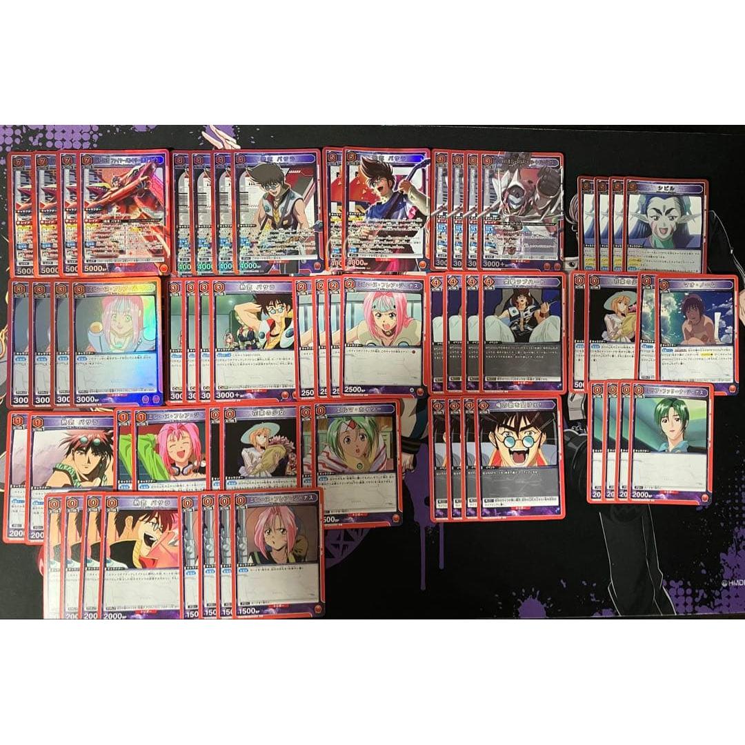 Used Union Arena Red Macross Fire Bomber Deck with adjustment parts