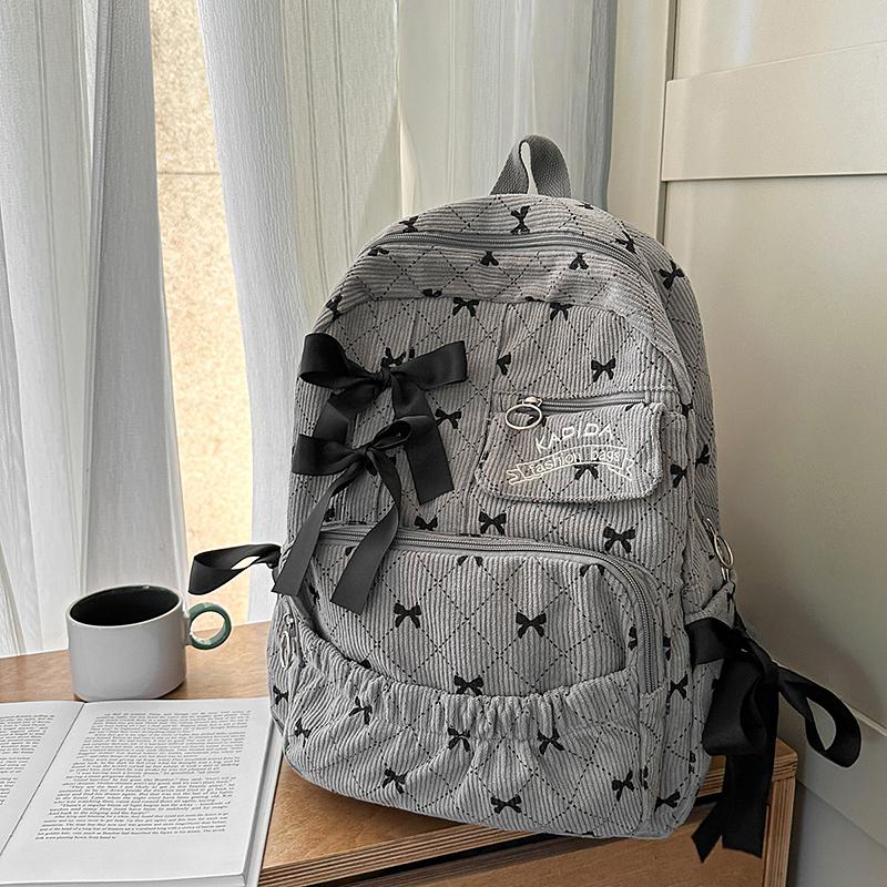 Student Schoolbag Women's Bow Large Capacity Backpack Laptop Backpack