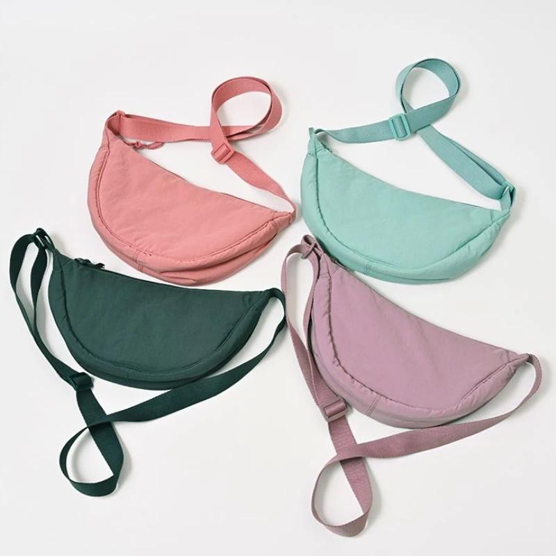 Nyl Hobos Women's Shoulder Dumpling Bag Large Capacity Travel Crossbody Half Mo Bags Outdoor Phe Pouch Handbags Wholesale
