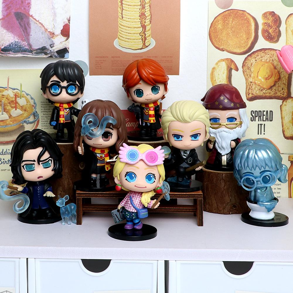 Harry Potter Figurines: 6 Styles of Harry, Hermione, and Ron for Car or Cake Decoration (Blind Box)