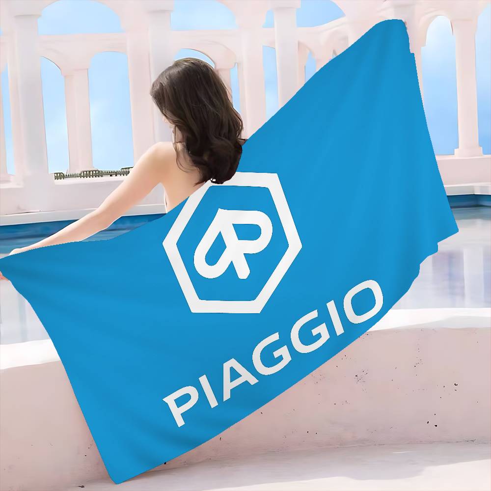 P-Piaggio Logo Bath Towel Microfiber Soft Water Absorbing Breathable For Girl Kids Decorative Cartoon Beach Towel