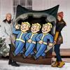 1pc NUKA-BOMBS Fallout1 Theme Blanket - Digital Print, Polyester, Cozy for All Seasons, Perfect for Outdoor, Camping, and Travel