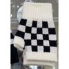 Half Finger Gloves for Female Couples Knitted in Winter for Students To Write and Ride To Keep Warm Half Finger Typing Trend