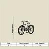 Vintage Bicycle Metal Wall Art, Classic Bike Silhouette, Retro Iron Decor for Living Room, Cycling Enthusiasts, Rust-Proof, Easy Hang