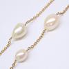 TIFFANY&Co. 750YG Elsa Peretti Pearl 12P By the Yard Necklace Yellow GoldUsed