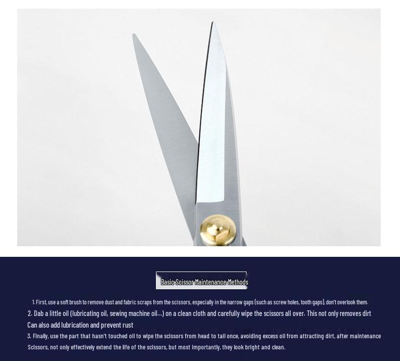 Handmade Manganese Steel Tailor Scissors - Large Household Fabric & Clothing Cutting Scissors