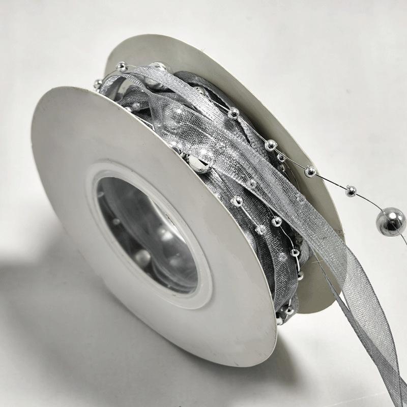 

Handmade Beaded Yarn & Pearl Ribbon for Flower Packaging Accessories