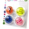 Les Trésors De Lily [L7747] - Set of 4 Multicolored 'Icons' Magnets