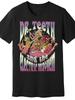 Dr Teeth Herren Schwarz Kurzarm T-Shirt Lustige Cartoon Grafik Und Das Electric Mayhem Design 100% Baumwolle