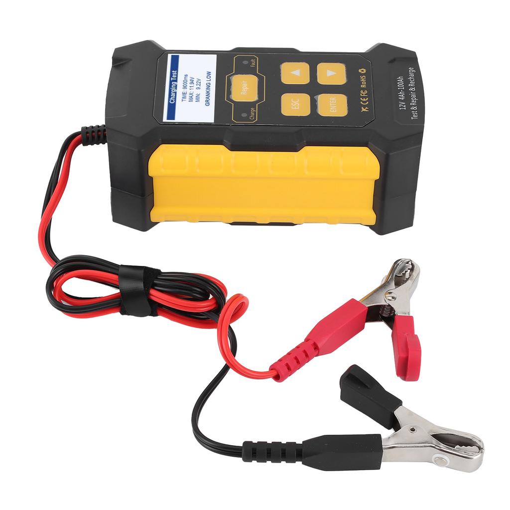 Car Battery Tester Charger Maintainer Automotive Load Analyzer Cranking Charging System Test ToolUS Plug 110‑250V