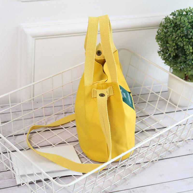 Women's Bag Canvas Bag Crossbody Bag Lady Shoulder Bag All-match Solid Color Small Bags