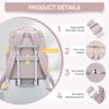 Trendy School Backpack for Girls Waterproof Nylon Rucksack Teenager Large Capacity Kawaii Student School Bag  Cute BookBag