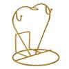 Coffee Cup Stand With Sturdy Iron Frame Perfect For Small Kitchens And Dining Area Heart Shaped Plate Storage Rack