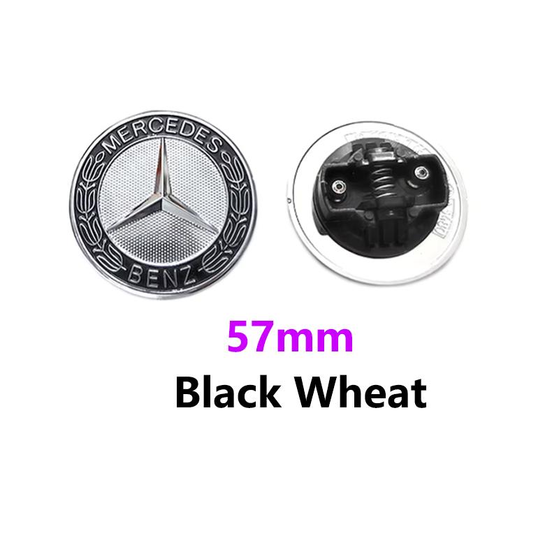 1 Stück/Los 57mm ABS PVC Auto Frontklappen Emblem Abzeichen Motorhaube Auto Zubehör Für Benz W204 W205 W212 W213 W221 W177 W246 GLA GLC CLA