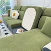 New Waterproof Jacquard Sofa Cover Solid Elastic Sofa Cushion Seat Cover Living Room L-Shaped Corner Couch Cover Pets Kids Home