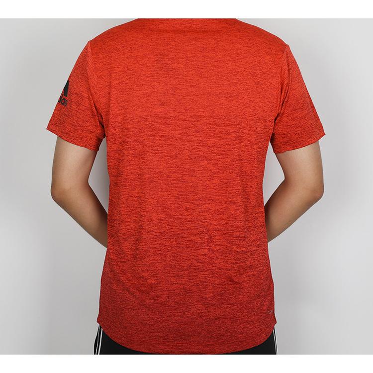 adidas XPERIOR MERINO T Shirts Men's Orange Crew Neck Moderate Straight Fit EH4581
