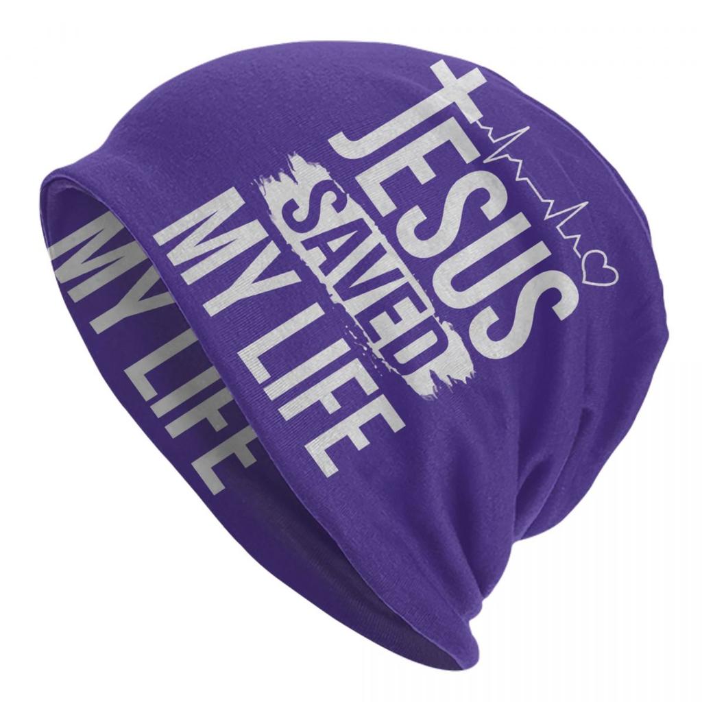 Custom Yeshua Jesus Christian Skullies Beanies Caps Unisex Winter Warm Knitting Hat Street Adult Bonnet Hats Outdoor Ski Cap