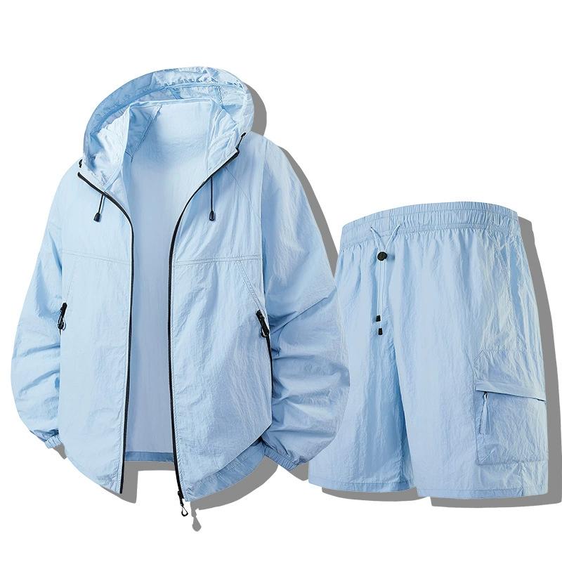 Sunscreen Suit Set, Lightweight UPF50+outerwear, Quick Drying Insert Color, Splash Proof, Sunscreen, Skin Suit