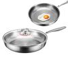 Frying Pan Egg Pan with Lid Nonstick Titanium Hammered Skillet Pot For Kitchen Camping Grilling Baking Commercial Cooking